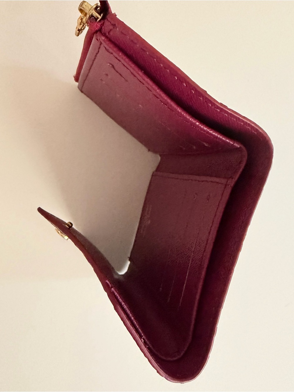 Burgundy Envelope Wallet - Picture 4 of 12